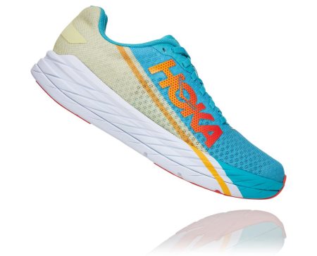 Hoka Rocket X All Gender Moški Tekaški Čevlji Modra / Zelena SI-426875G